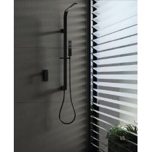 CONJUNTO DE DUCHA NEGRO IMEX- SERIE BAHAMAS
