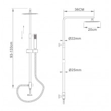 CONJUNTO DE DUCHA IMEX- SERIE MINSK