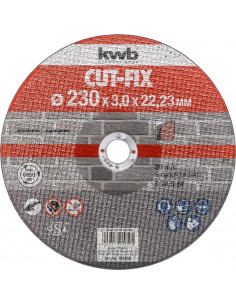 Disco de corte CUT-FIX, trabalho em pedras KWB 230X3X22mm KWB