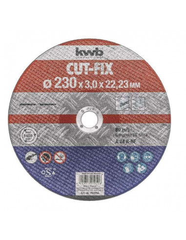 Disco de corte CUT-FIX metal 115X3X22 mm KWB