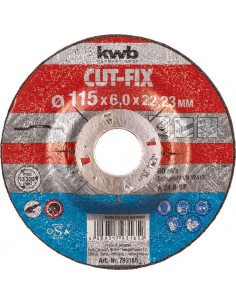 CUT-FIX Disque à ébarber, pour le métal 115X6X22 mm KWB