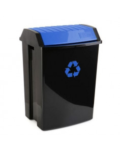 Conteneur de recyclage 50 L bleu (40x35,5x57,5cm) Tatay