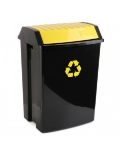 Conteneur de recyclage 50 L jaune (40x35,5x57,5cm) Tatay