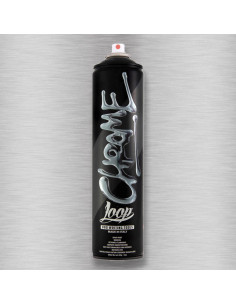 LOOP COLORS Spray | Acabamento brilhante | Silver Chrome 600 ml | LOOP COLORS