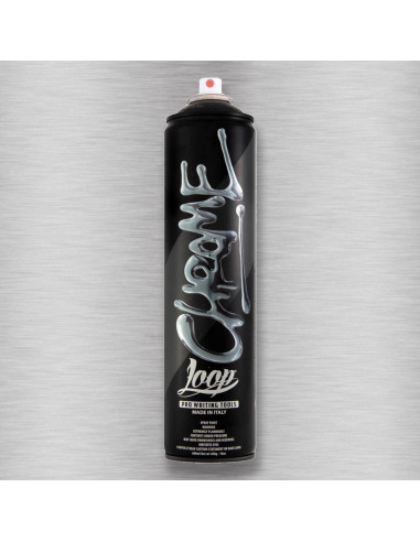 LOOP COLORS Spray | Finition brillante | Argent Chrome 600 ml | LOOP COLORS