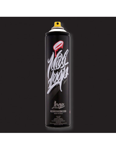 Spray LOOP COLORS | Finition satinée | Maxi Noir 600ml | LOOP COLORS
