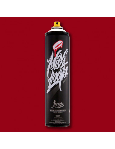 Spray LOOP COLORS | Finition satinée | Maxi Rouge Leeds 600 ml | LOOP COLORS