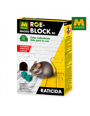 Roe-Block 100g Raticide 231533 Massó