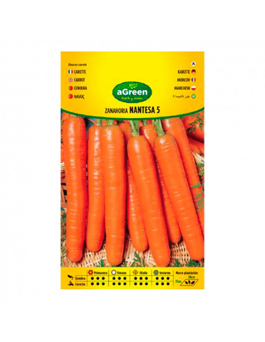 sobre semillas zanahoria nantesa agreen