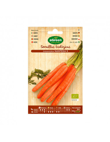 sobre semillas eco zanahoria nantesa agreen