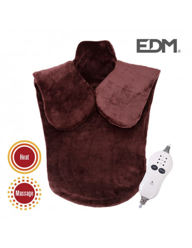 almohadilla electrica - nuca-cervical-dorsal - con funcion masaje - 100w - edm