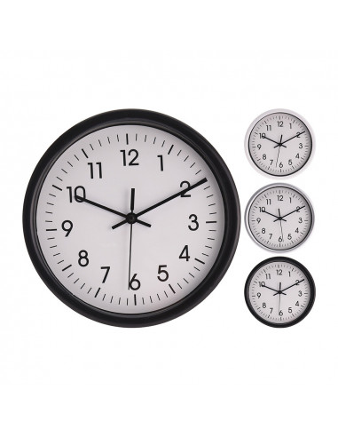Reloj de pared redondo fondo blanco ø20cm x4cm| Elektro3