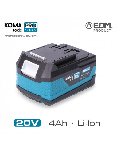 bateria li-ion 20v 4.0a 7,5x11,7x6,3cm koma tools pro series battery