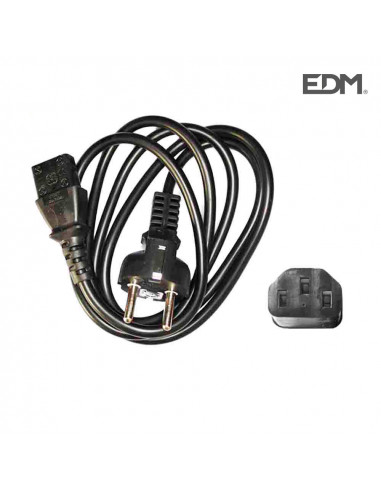 cable de alimentación ordenadores de 1,50mts edm