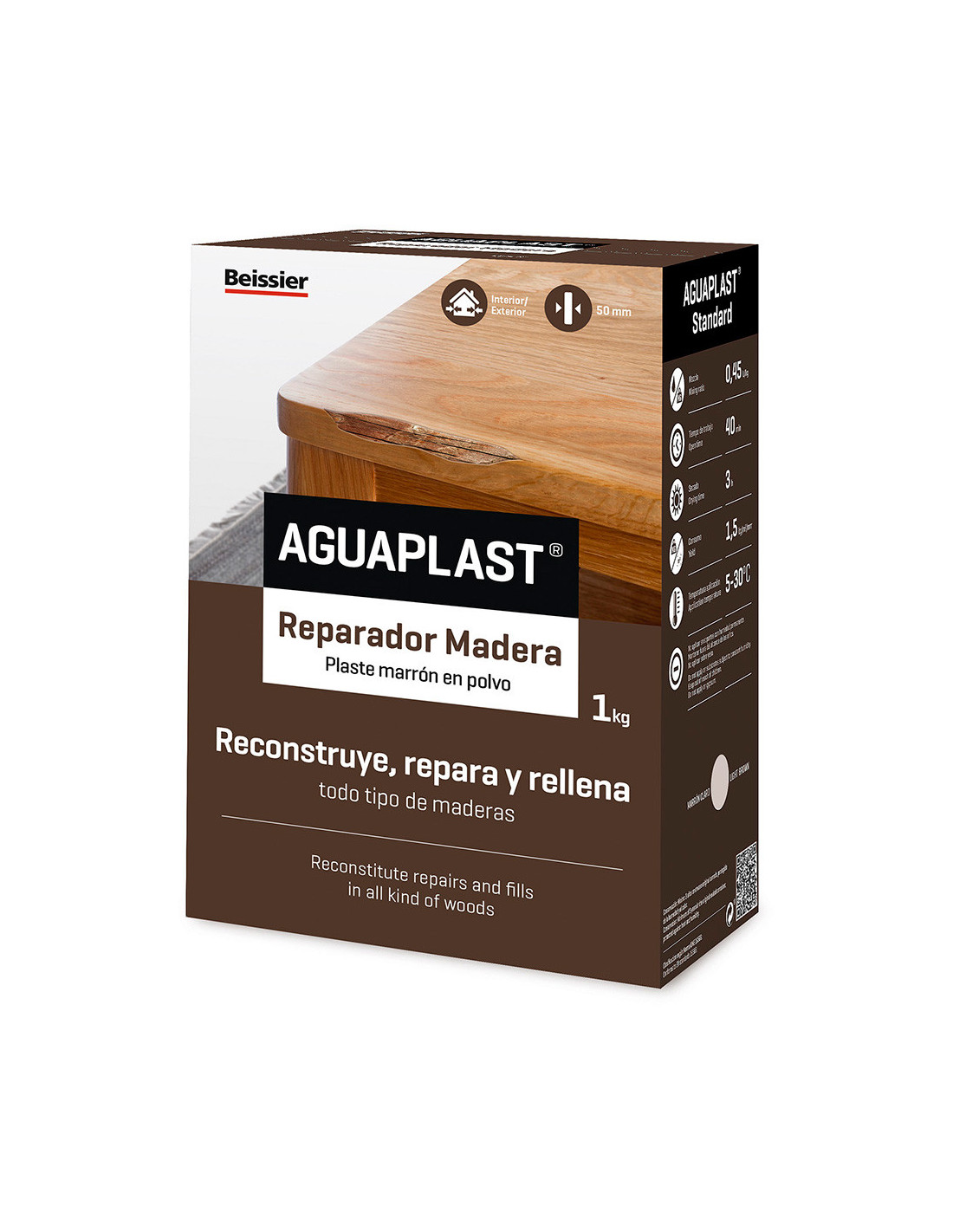 Aguaplast reparador madera 1kg 70608001