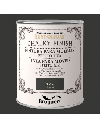 Rustoleum chalky finish muebles grafito 0,75l 5397533 | Bruguer