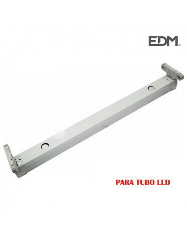 Regleta para 2 tubos led de 9w ( eq 2x18w) 61cm -| Edm