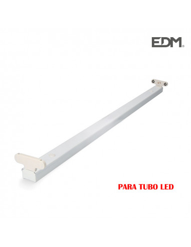 Regleta para 2 tubos led de 18w (eq 2x36w) 123cm| Edm