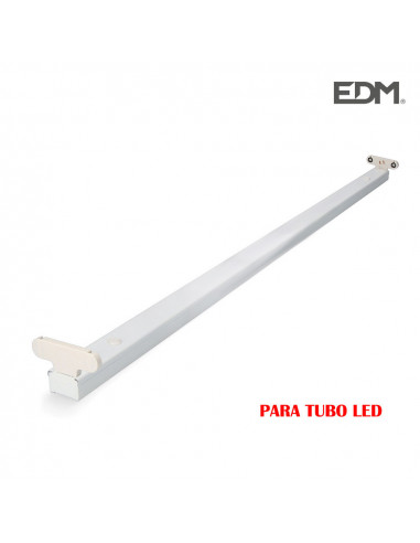 regleta para 2 tubos led de 22w (eq 2x58w) 153cm - edm