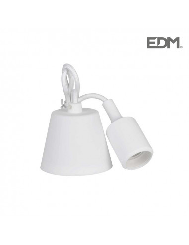 Colgante de silicona e27 60w blanco (98,4 cm)| Edm