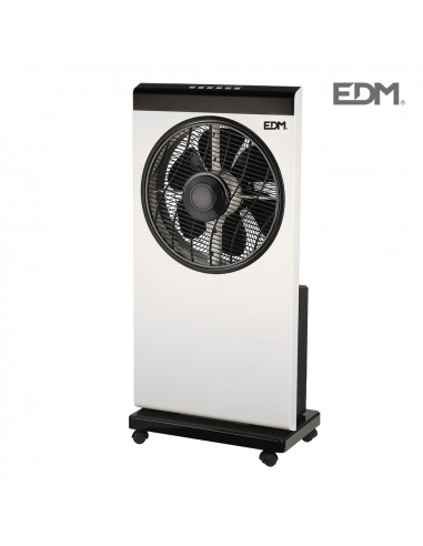 Ventilador nebulizador con mando a stancia blanco/negro potencia: 80w aspas: ø30cm 39x24x84cm 39x | Edm