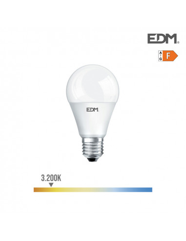 LED standard de bulbe crépusculaire E27 10W 932LM 3200K Qualon Light ã¸6x11cm | EDM