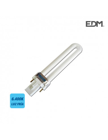 Bulbe à faible consommation PL9W 6 400K Luz Fria 450 Lumens | EDM