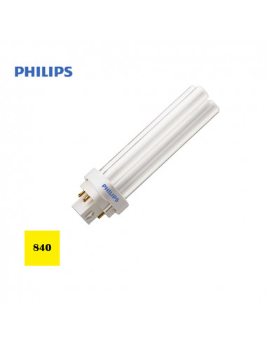 Bombilla bajo consumo lynx 1800lm d26w pld4 pin 840k luz a | Philips