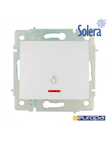 Pulsador luz luminoso 10a 250v s.europa | Solera