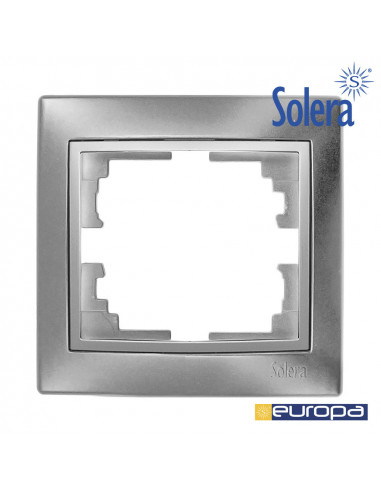 Marco para 1 elemento plata 83x81x10mm.s.europa | Solera