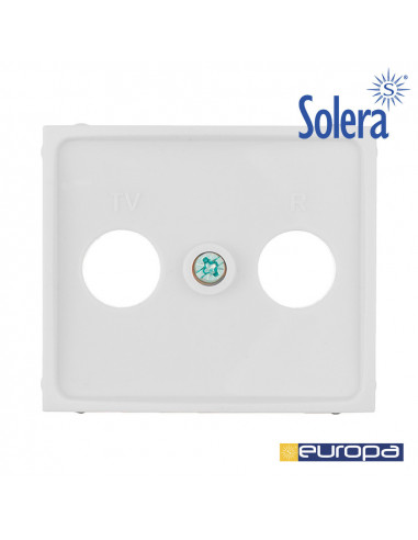 Tapa universal sin marco para toma de señal tv/r color blanco s.europa | Solera