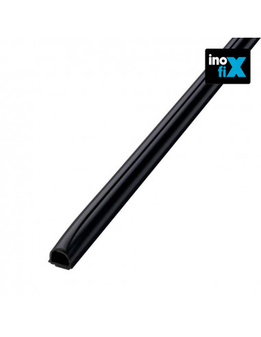 cablefix adhesivo 8x7mm negro 4mts (blister) inofix