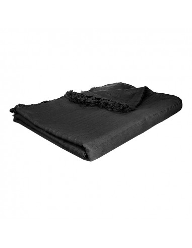 Manta para cama color negro 230x250cm | Atmosphera