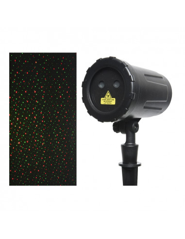 proyector laser rotatorio 10f con programador 10x13,5x40cm