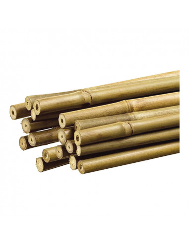 tutor de bambú decorativo color natural ø1,1cm x1,80m  nortene