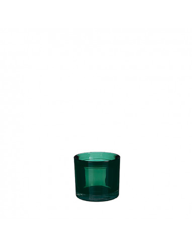 portavelas decorativo kenny cristal verde ø9x8cm | Mica