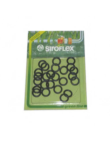 Blister 25 juntas toricas de goma (recambio conexion rapida de riego) | Siroflex