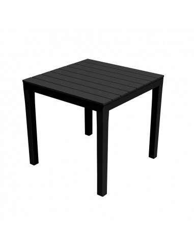 mesa cuadrada de jardin color: negro 78x78x72cm modelo: bali ipae progarden