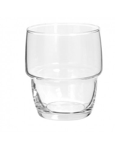 set 6 vasos de agua apilables modelo bottom cup 28cl