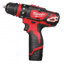 TALADRO ATORNILLADOR 12 V MILWAUKEE M12 BDDX-202C KIT
