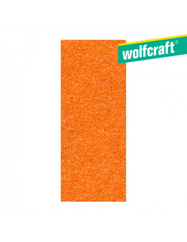 Pack 8 hojas de lija de corindón grano 120 sin perforación 93x230mm 2054000 | Wolfcraft