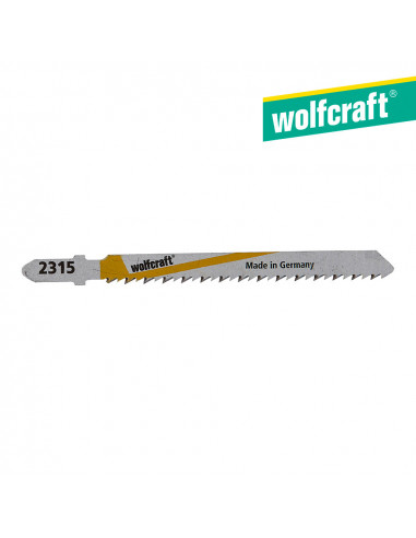 Pack 2 hojas de sierra de calar vástago en t hss 75mm. 2315000 | Wolfcraft