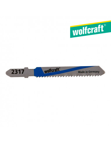 Pack 2 hojas de sierra de calar vástago en t hss 50mm. 2317000 | Wolfcraft