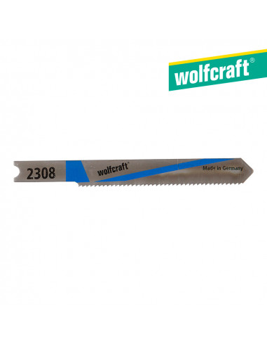 Pack 2 hojas de sierra de calar vástago en u hss 52mm. 2308000 | Wolfcraft