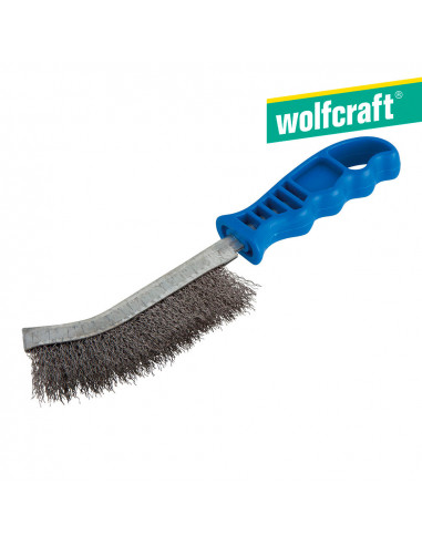 cepillo metálico de mano, acero, mango de plástico 2715000 wolfcraft