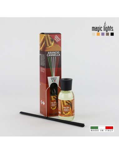 difusor aroma mikado naranja-canela 125ml magic lights