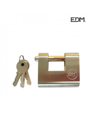 Candado laton reforzado de seguridad 60,5x53x25,5mm blister | Edm