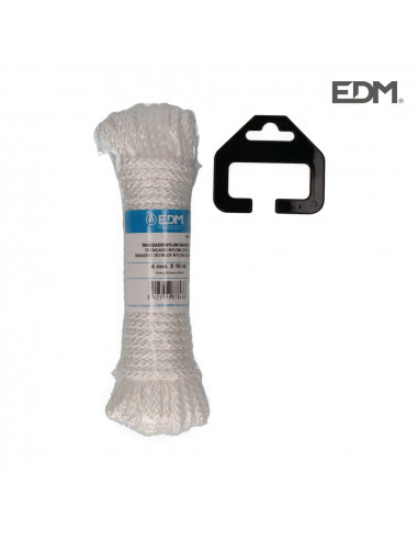 Madeja trenzado nylon 10mts blanco granate | Edm