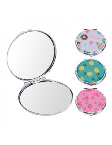 Miroir de poche à double face divers designs