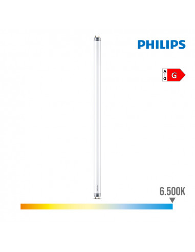 Tubo led t8 8w 800lm 600mm g13 6.500k luz fria| Philips